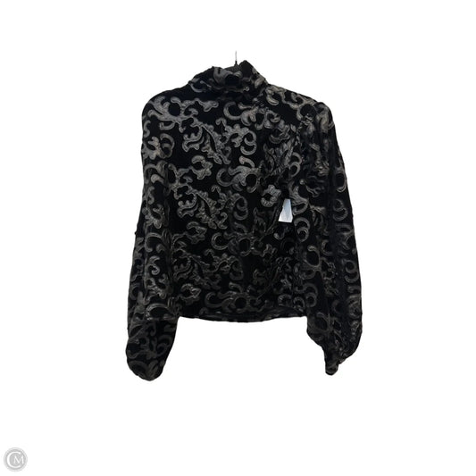 Top Long Sleeve By Zara In Black, Size: M