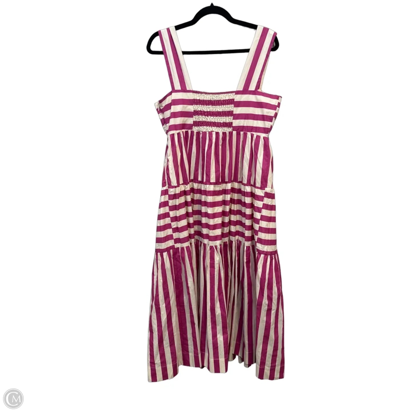 Dress Casual Midi By Pinch In Striped Pattern, Size: L