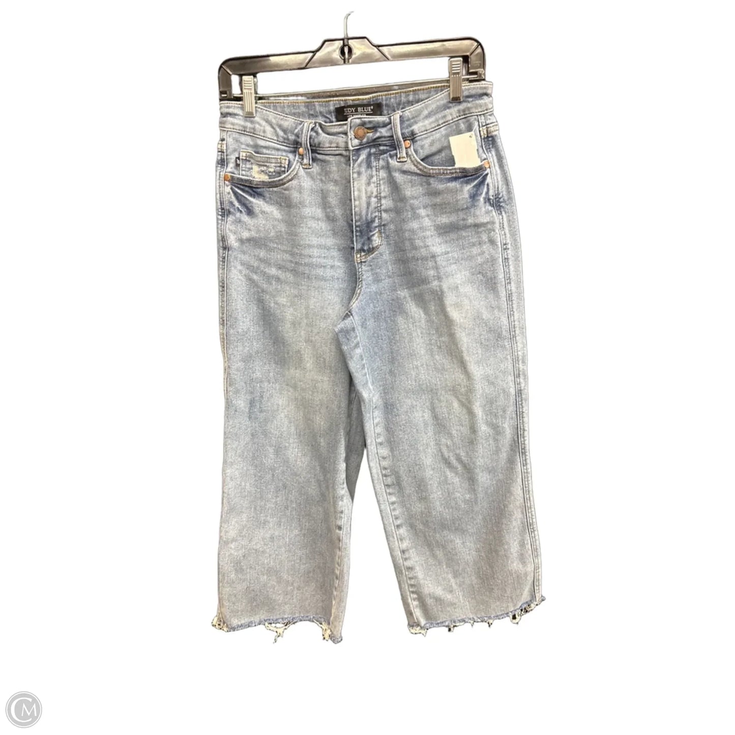 Jeans Wide Leg By Judy Blue In Blue Denim, Size: 8