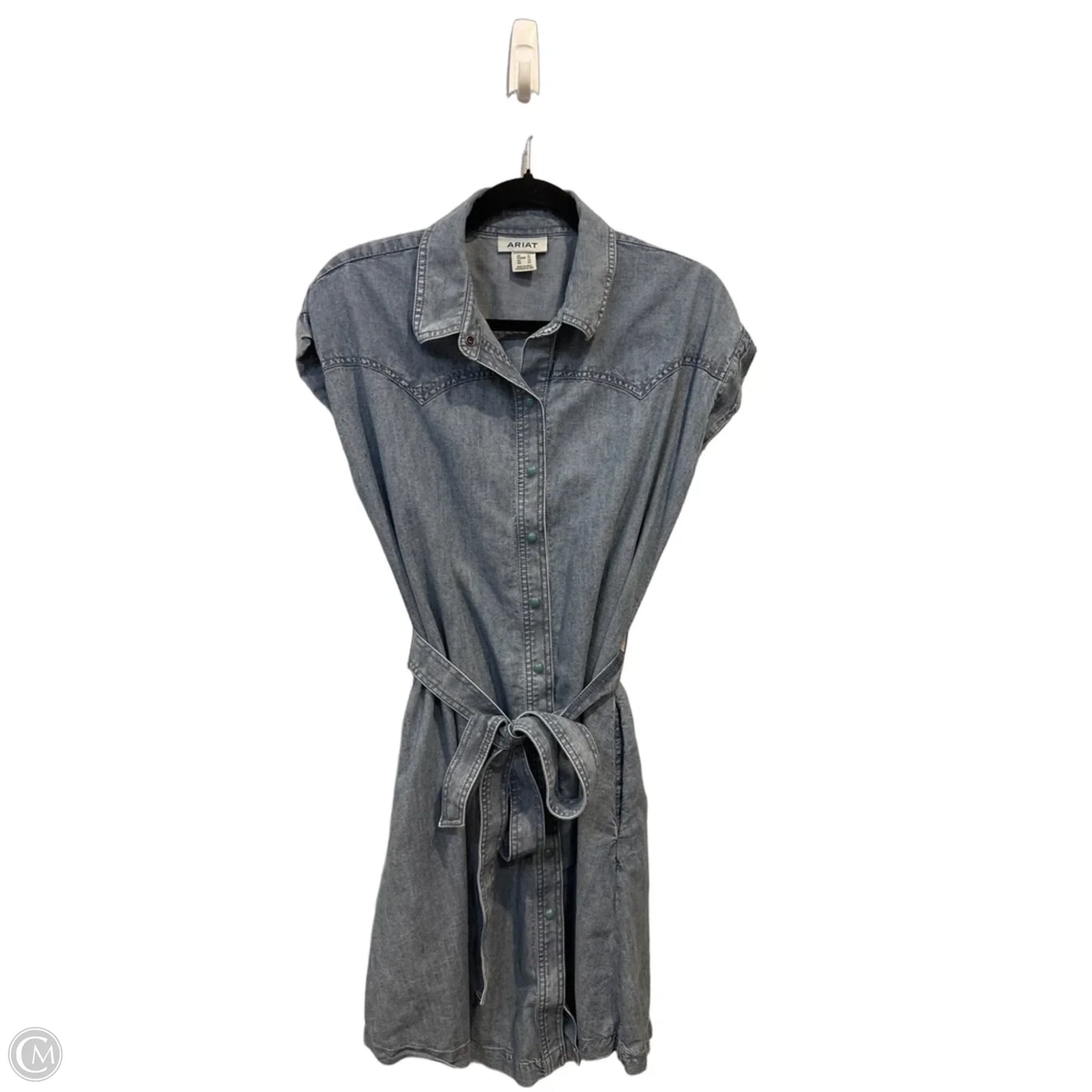 Dress Casual Short By Ariat In Blue Denim, Size: Xl