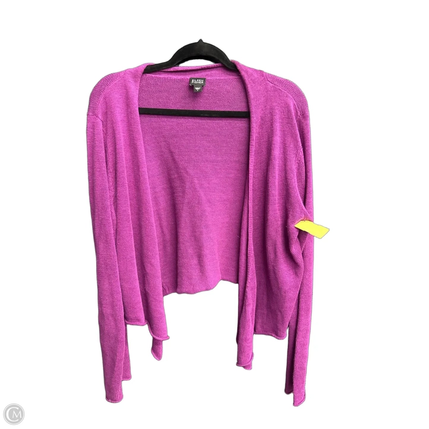 Cardigan By Eileen Fisher In Purple, Size: L