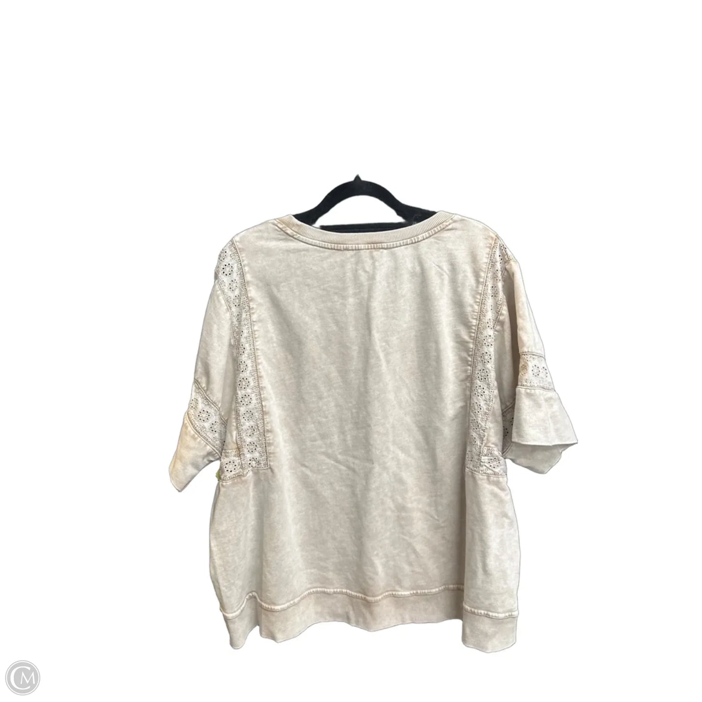 Top Short Sleeve By Jane And Delancey In Brown, Size: Xl