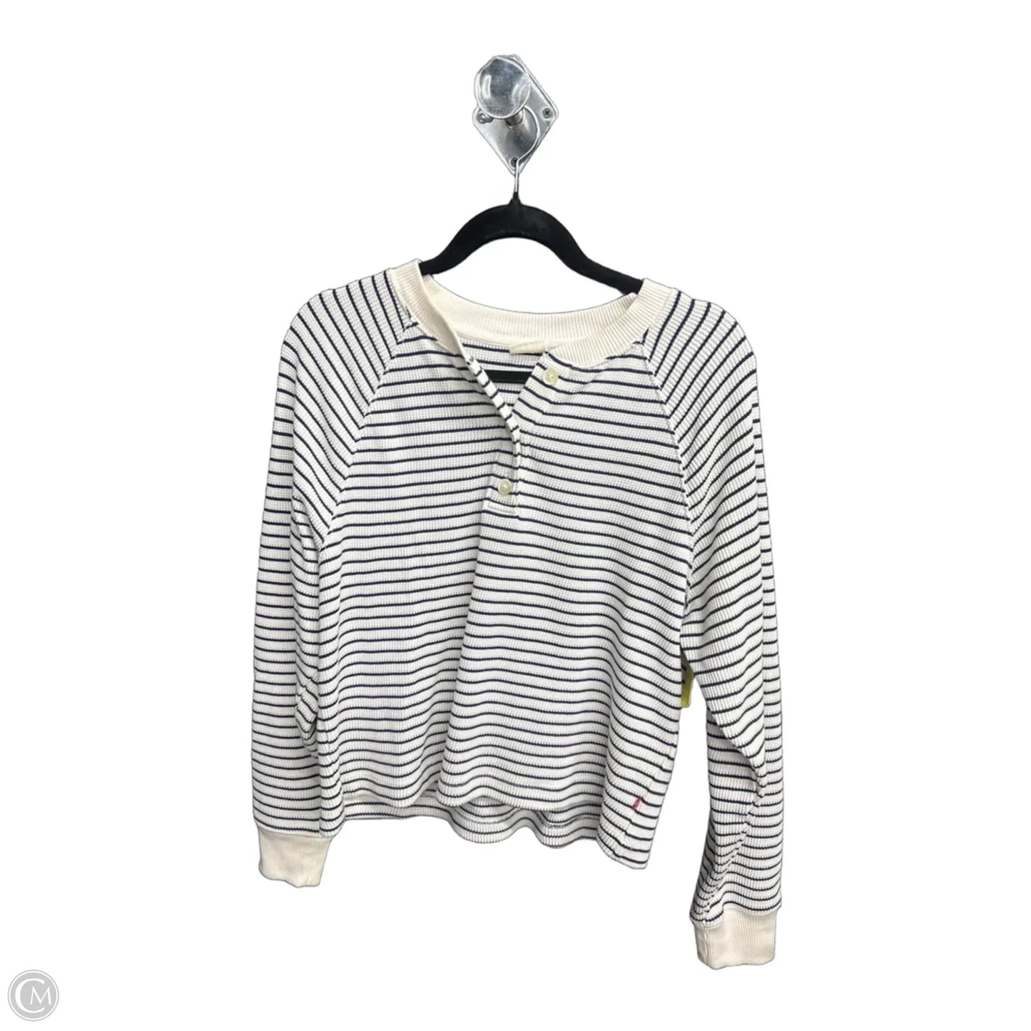 Top Long Sleeve By Levis In Striped Pattern, Size: M