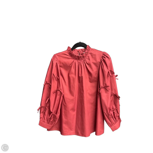 Top 3/4 Sleeve By Entro In Red, Size: L