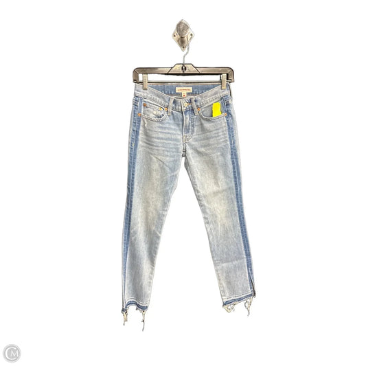 Jeans Straight By Lucky Brand In Blue Denim, Size: 0p
