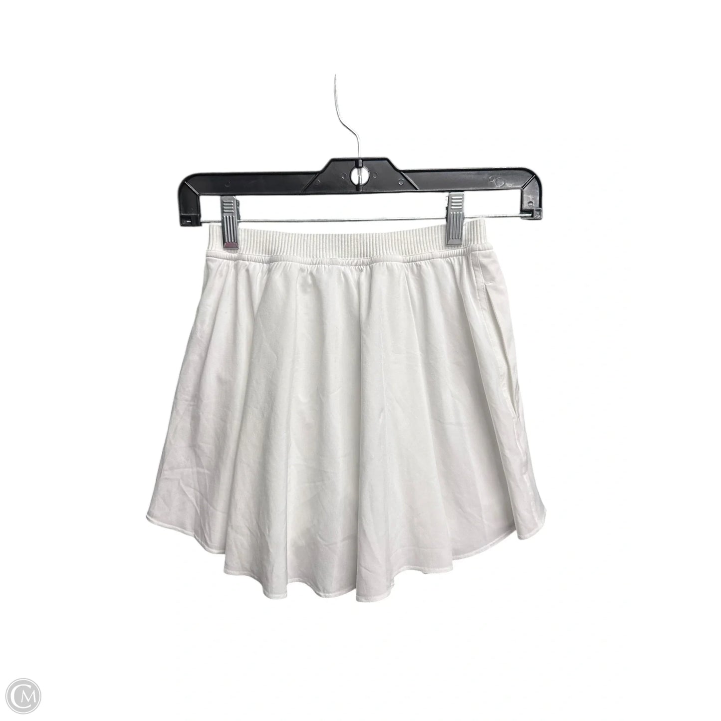 Athletic Skirt By Lululemon In White, Size: 0