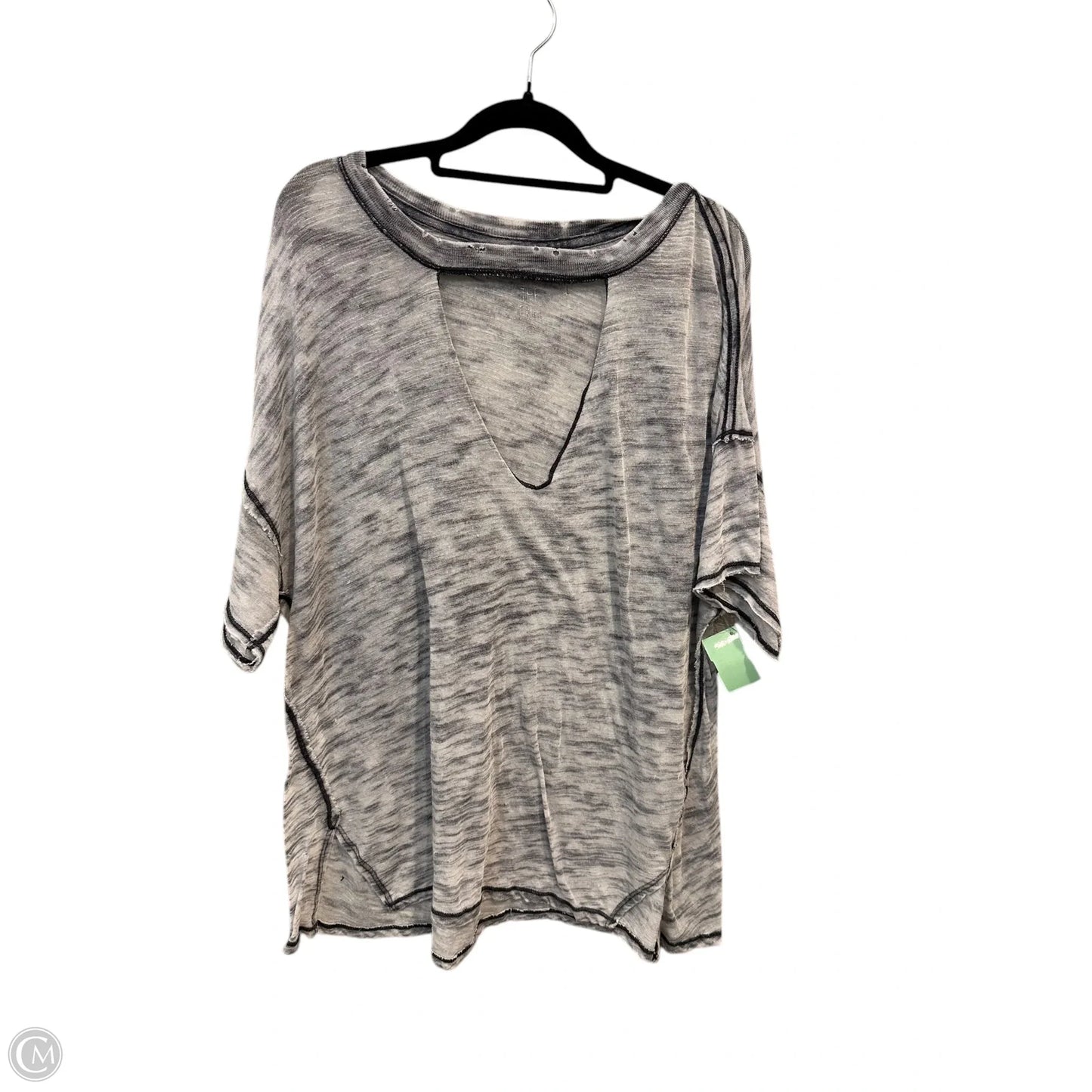 Top Short Sleeve By Free People In Grey, Size: S