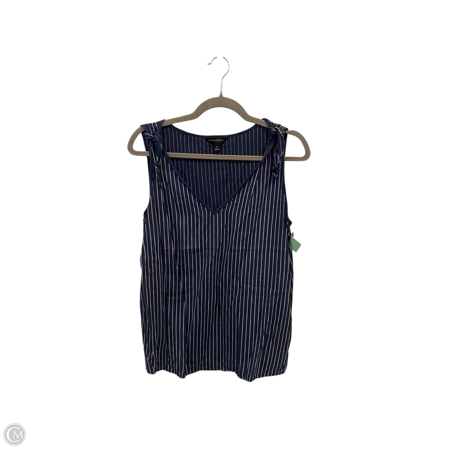 Top Sleeveless By Banana Republic In Navy, Size: M