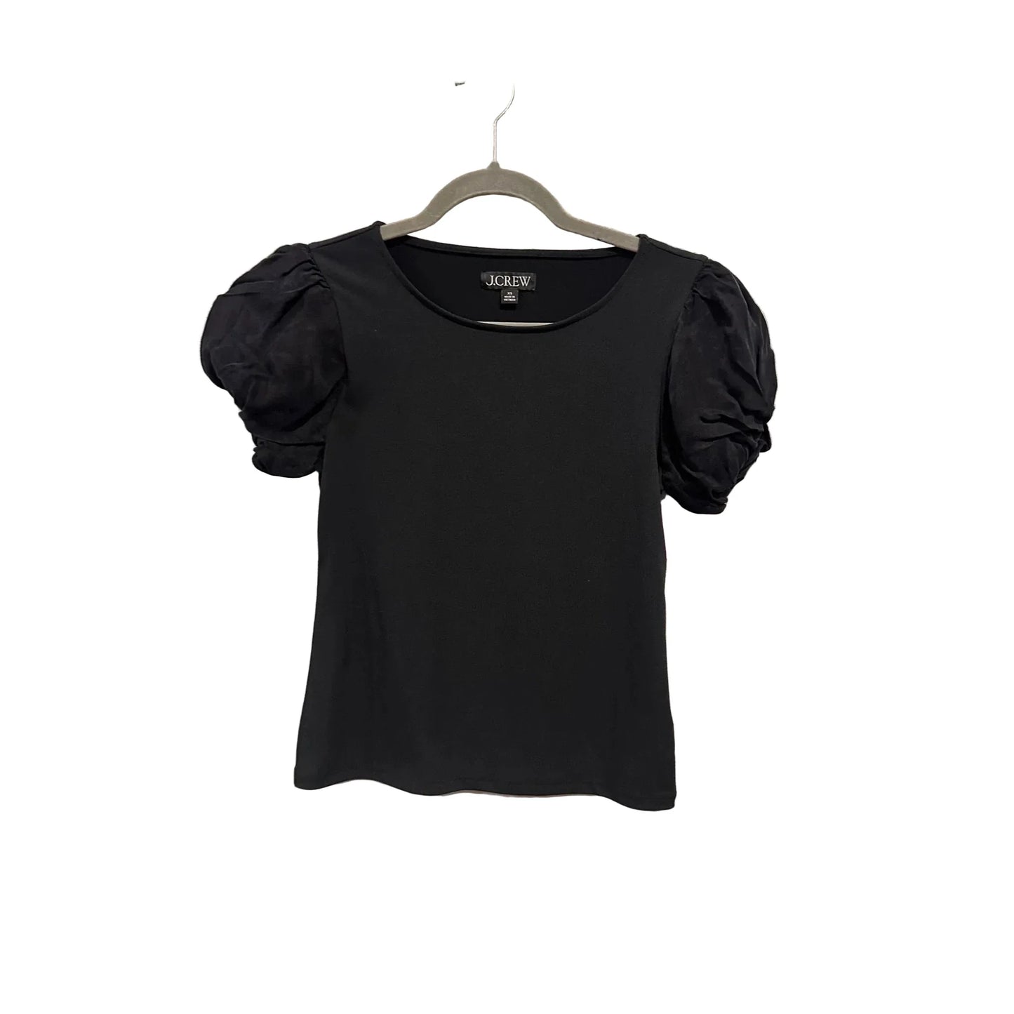 Top Short Sleeve By J. Crew In Black & Blue, Size: XS