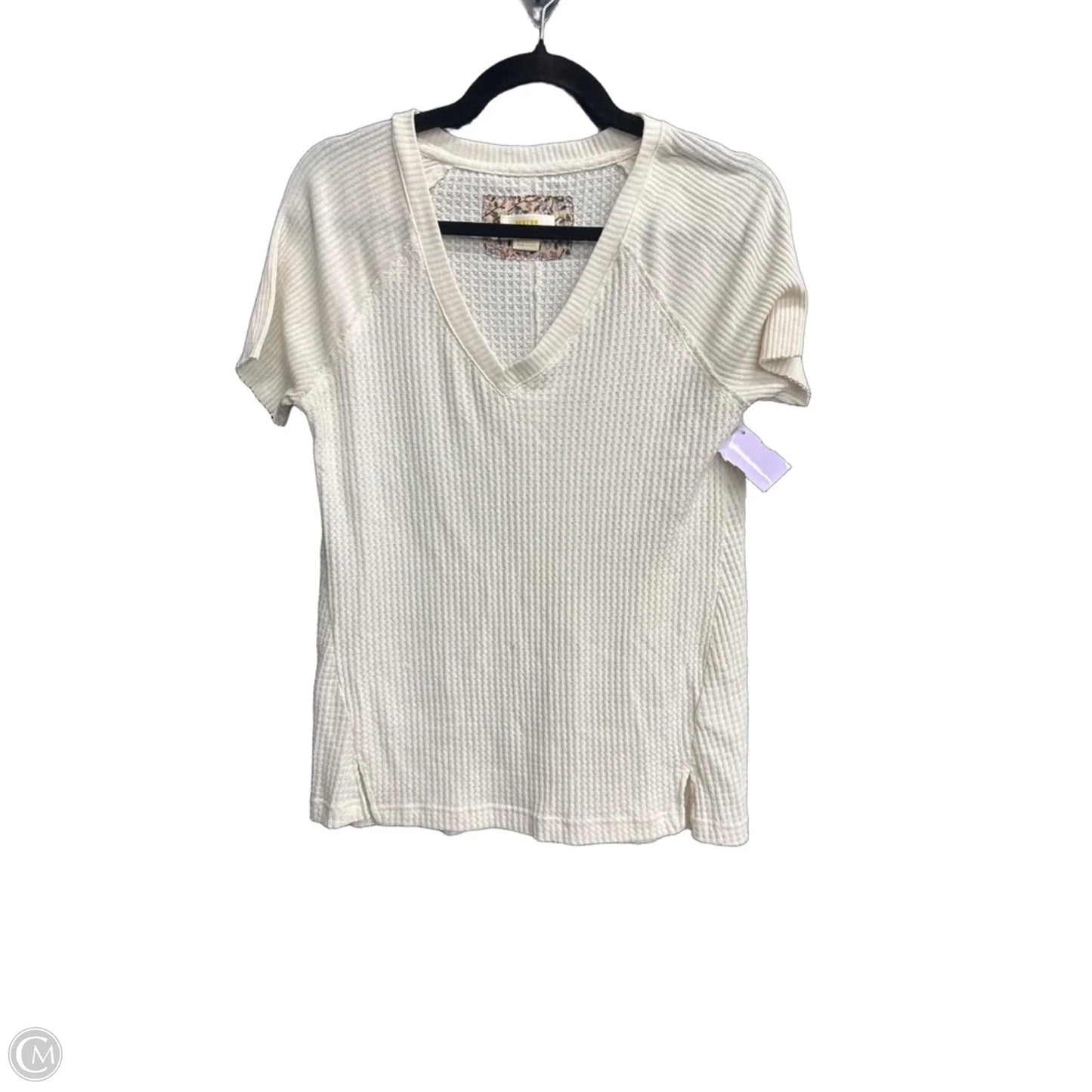 Top Short Sleeve By Maeve In Cream, Size: Xs