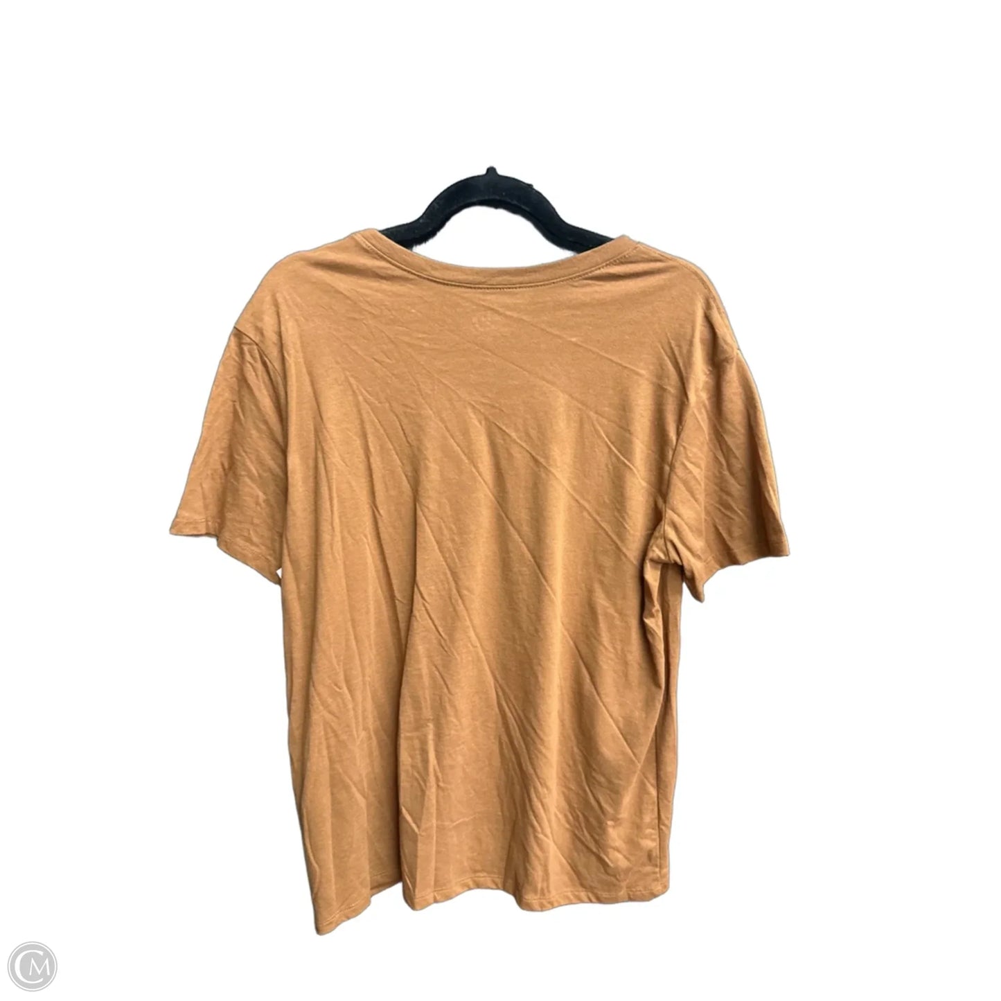 Top Short Sleeve By Time And Tru In Brown, Size: M