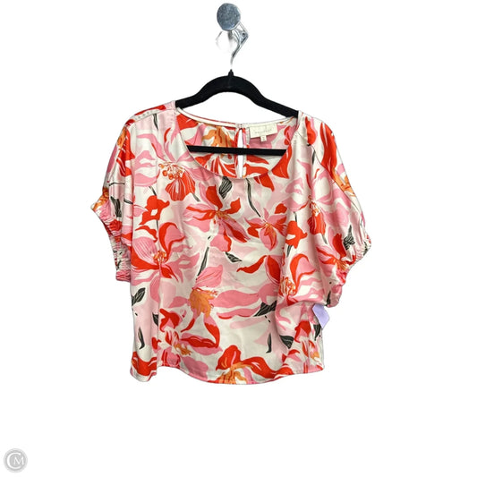 Top Short Sleeve By Melloday In Pink, Size: M