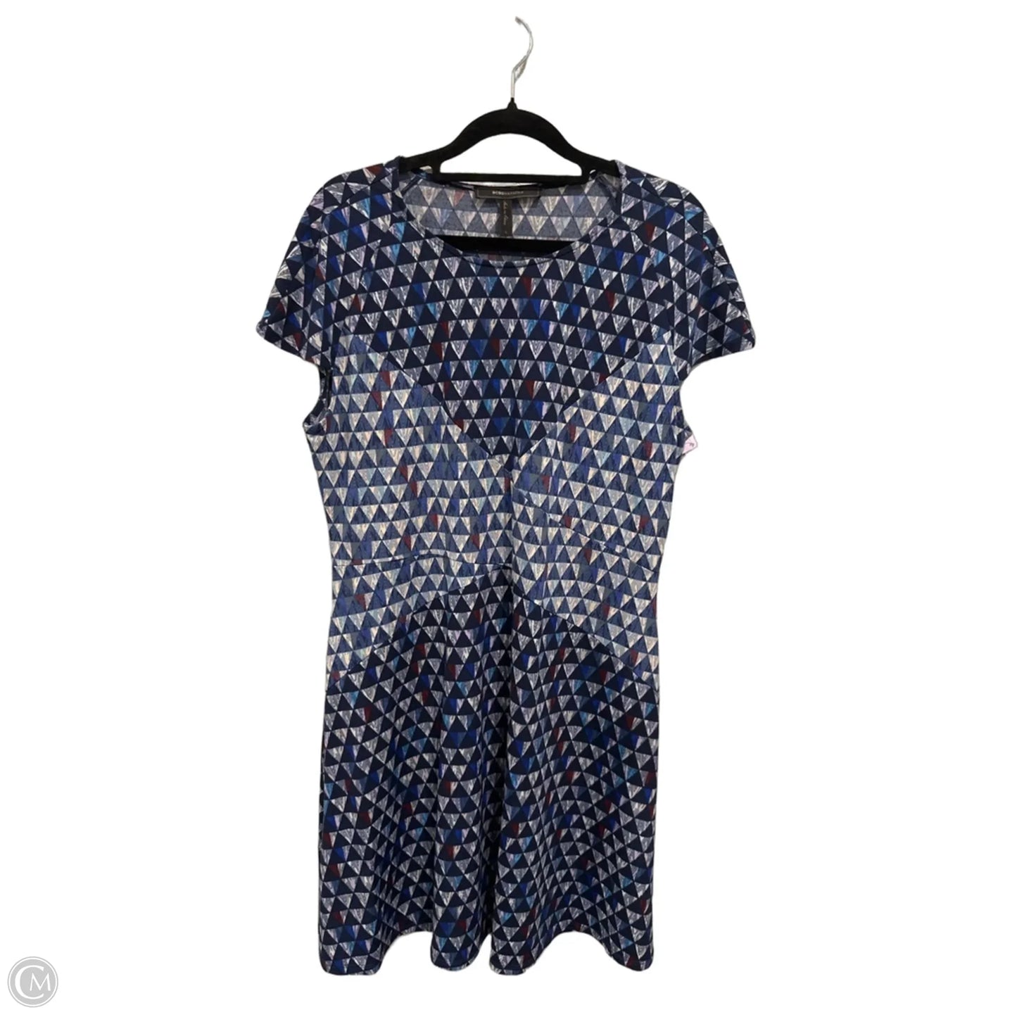 Dress Casual Midi By Bcbg In Blue, Size: L