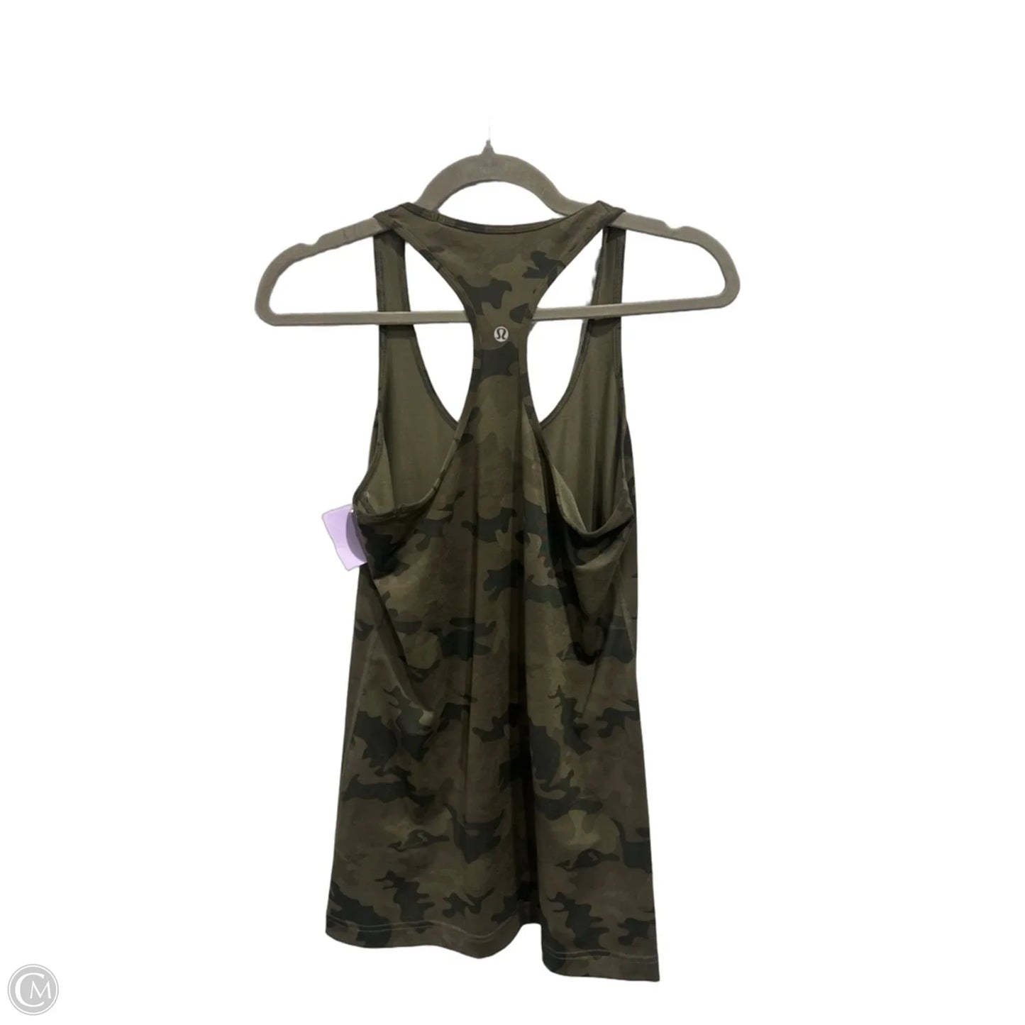 Athletic Tank Top By Lululemon In Camouflage Print, Size: M