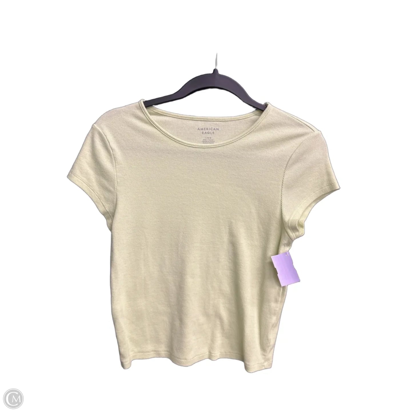 Top Short Sleeve By American Eagle In Green, Size: L