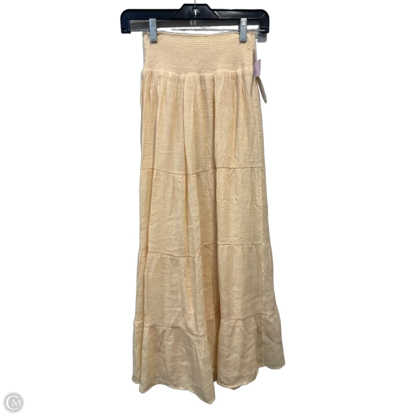 Skirt Maxi By Clothes Mentor In Cream, Size: L