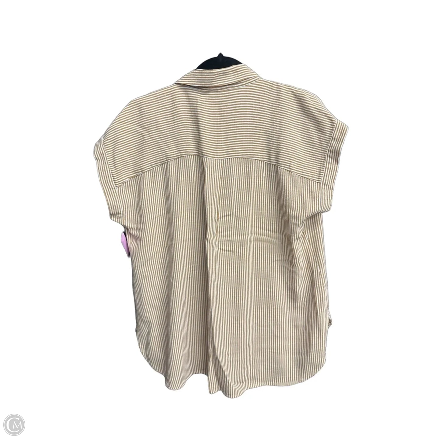 Top Short Sleeve By Loft In Striped Pattern, Size: S