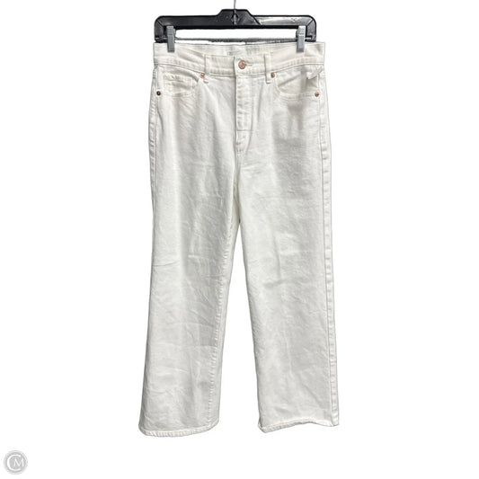 Jeans Wide Leg By Loft In White, Size: 4