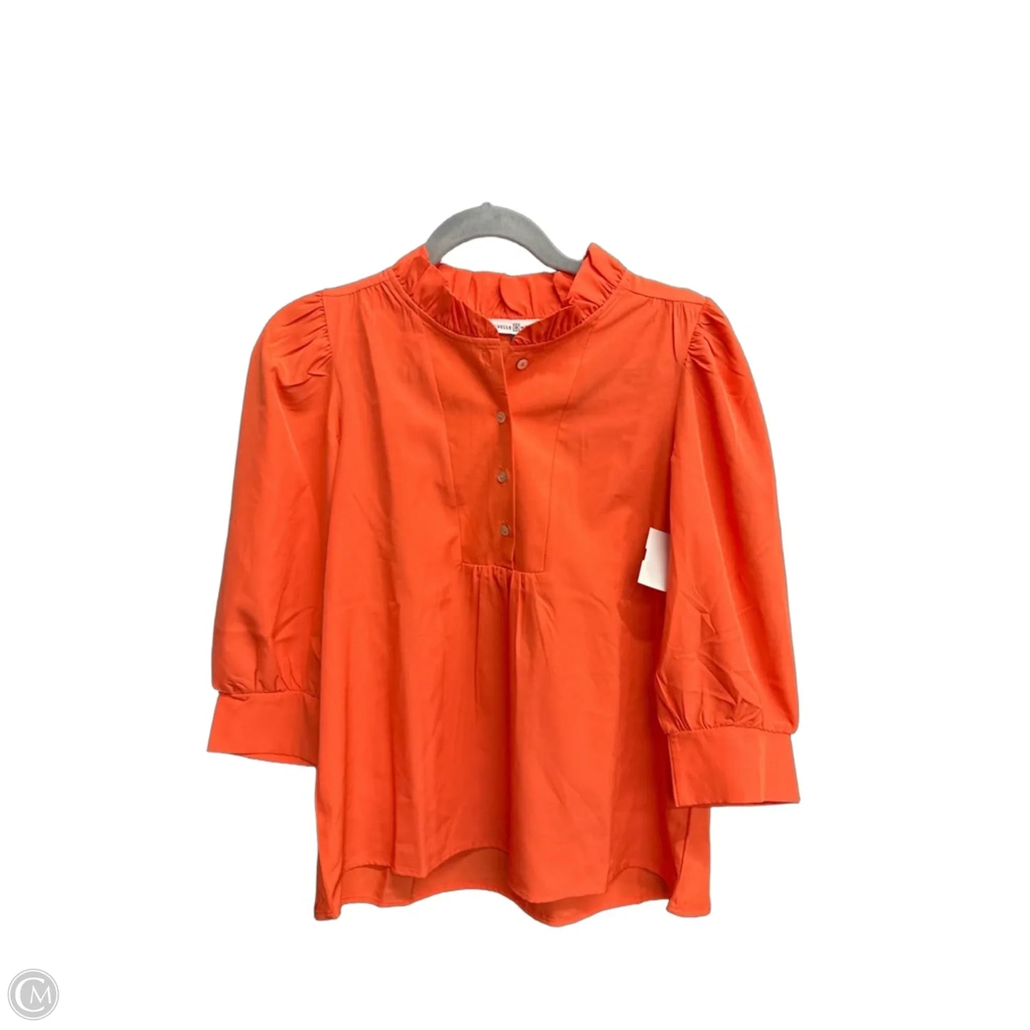 Top 3/4 Sleeve By Michelle Mcdowell In Orange, Size: Xs