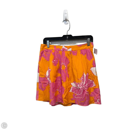 Skirt Designer By Lilly Pulitzer In Orange & Pink, Size: 6