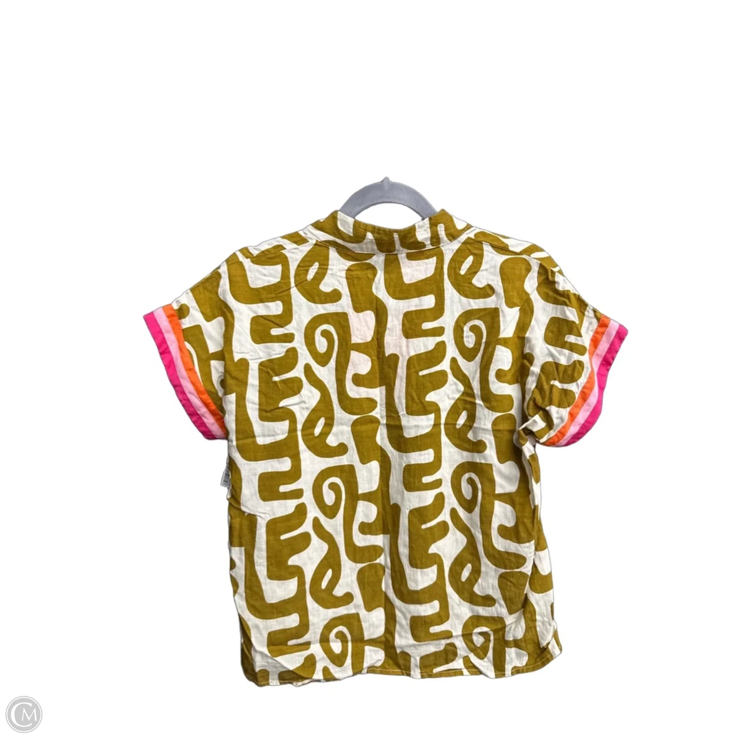 Top Short Sleeve By Thml In Brown, Size: S