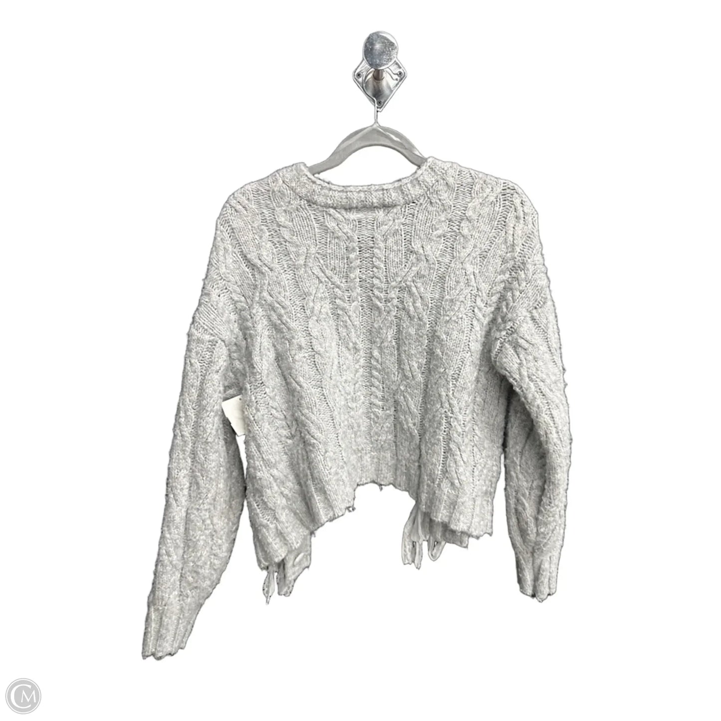 Sweater Cardigan By Francesca’s In Grey, Size: L