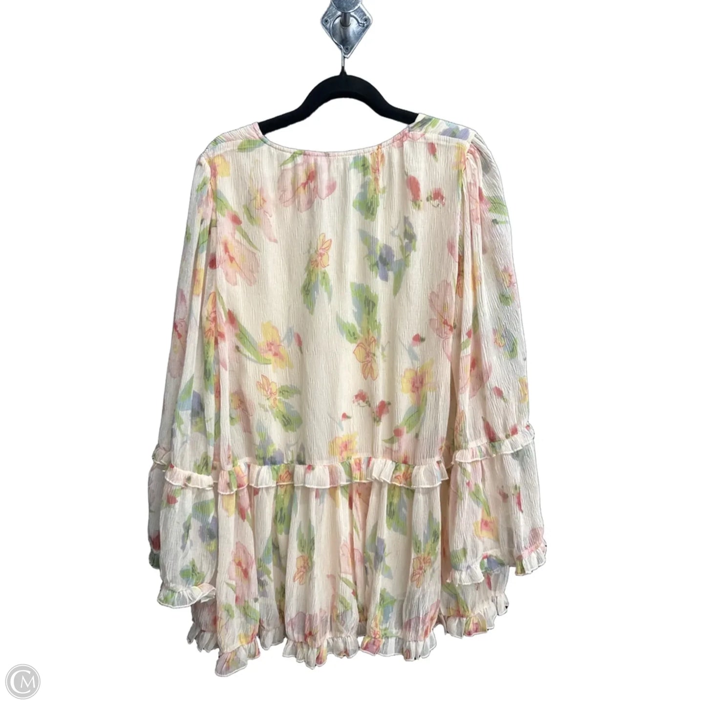 Dress Casual Midi By Strut & Bolt In Floral Print, Size: L