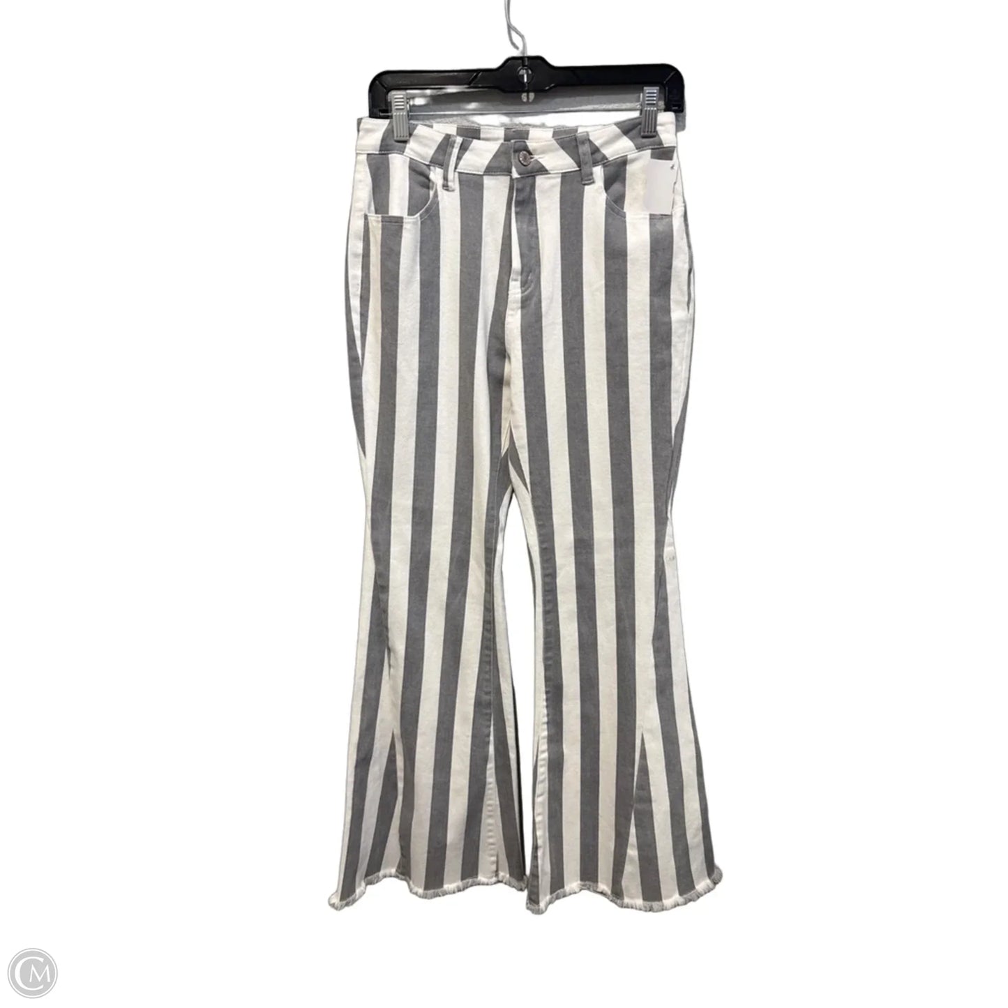 Jeans Boot Cut By Clothes Mentor In Grey & White, Size: 6