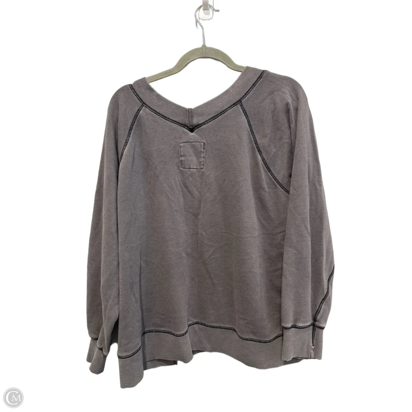 Sweatshirt Crewneck By Aerie In Grey, Size: M