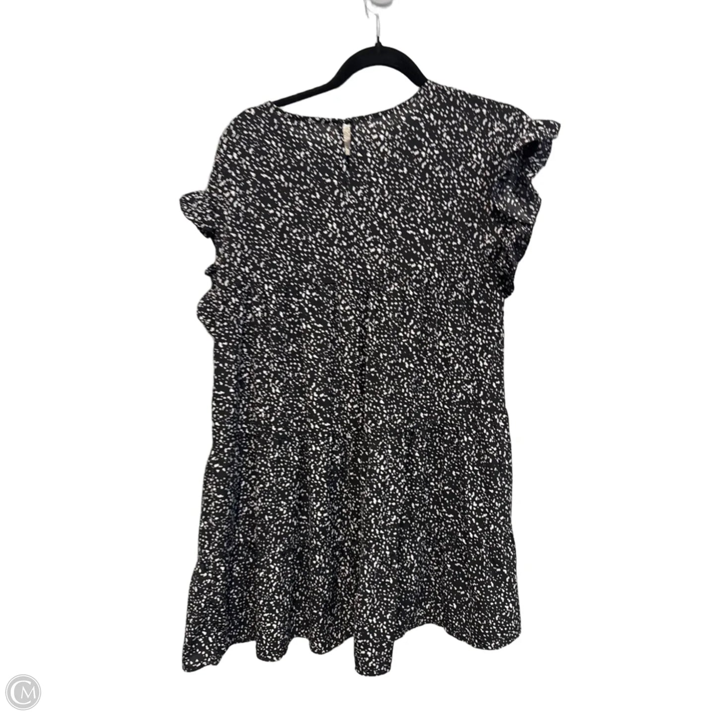 Dress Casual Midi By Solutions In Black & White, Size: S