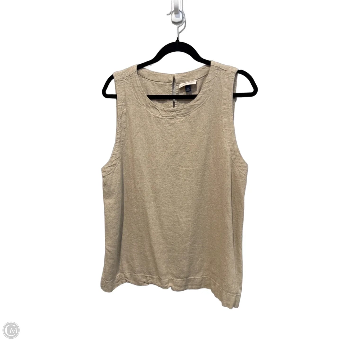 Top Sleeveless By Universal Thread In Tan, Size: Xl