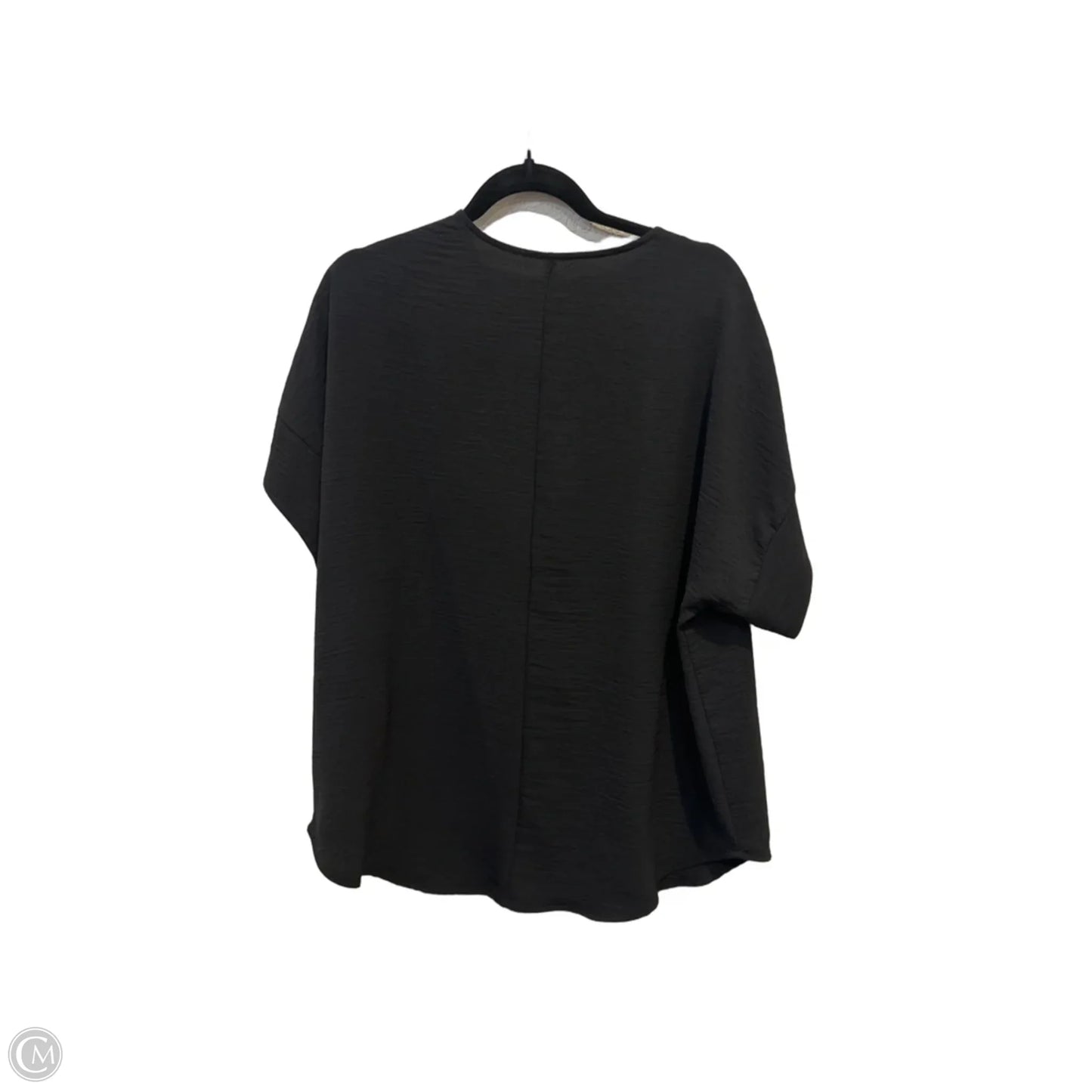 Top Short Sleeve By Zenana In Black, Size: Xl