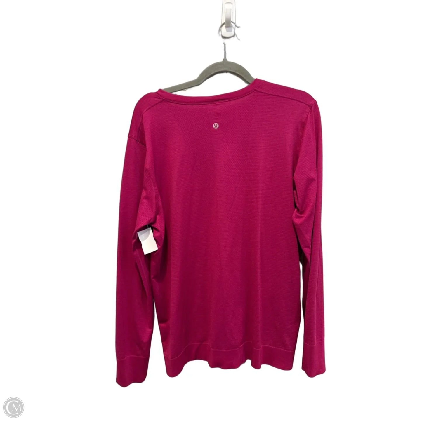 Athletic Top Long Sleeve Crewneck By Lululemon In Pink, Size: Xl