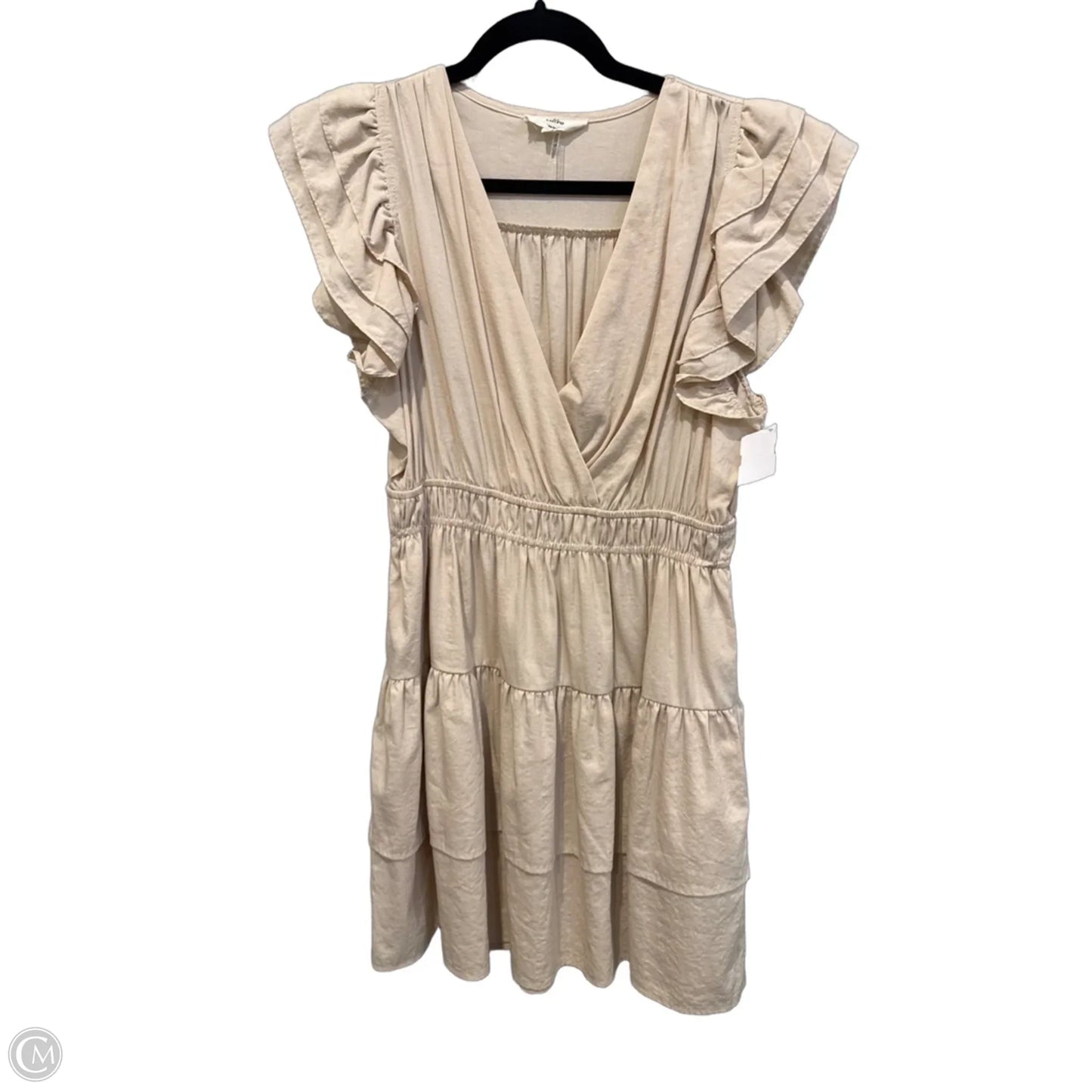 Dress Casual Midi By Entro In Tan, Size: L