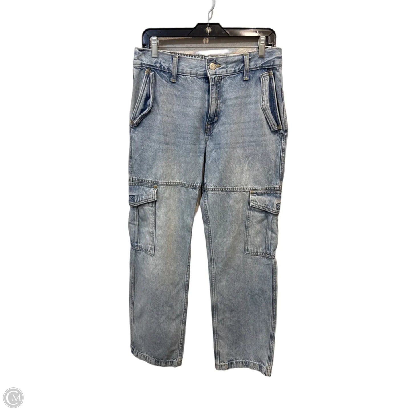 Jeans Wide Leg By Aeropostale In Blue Denim, Size: 8