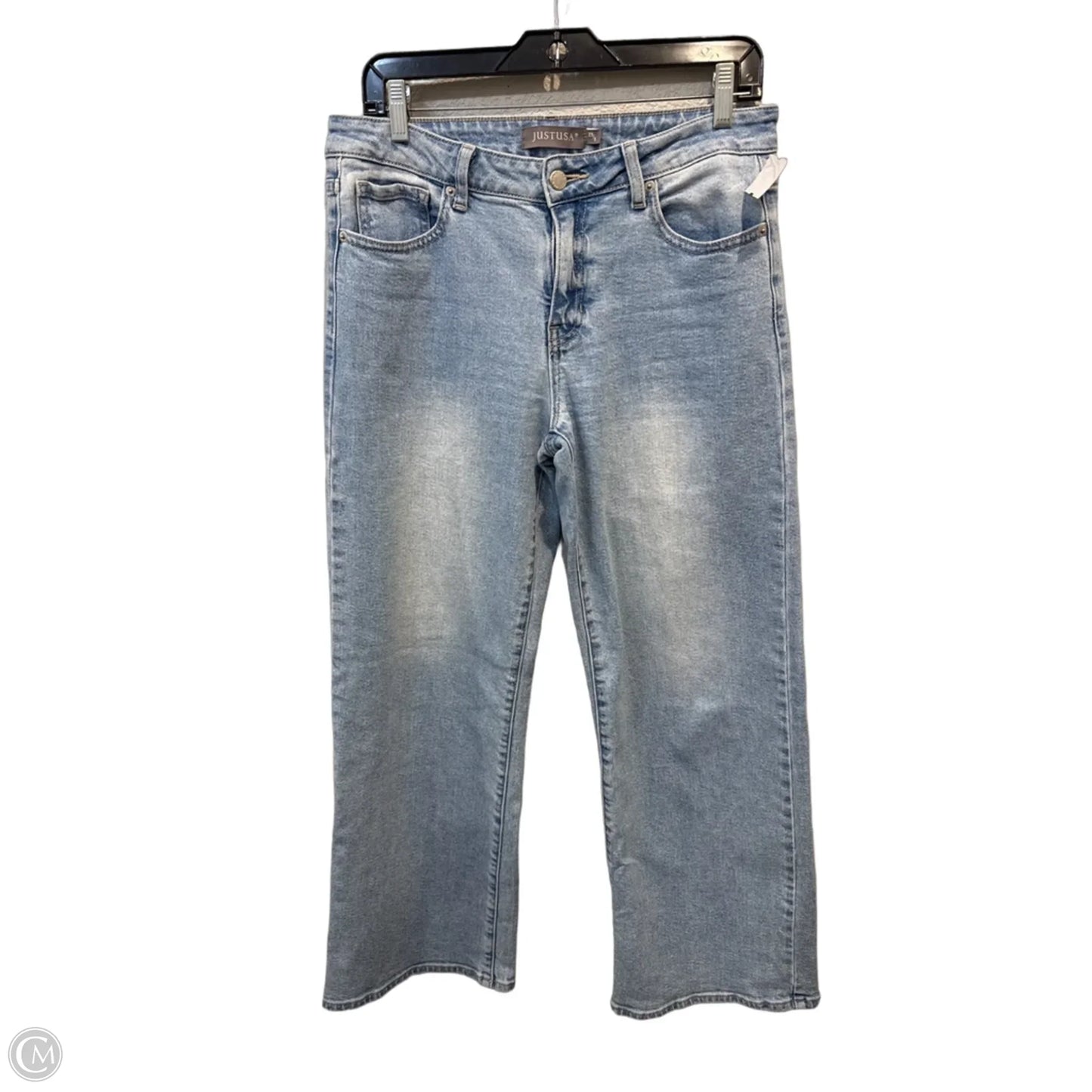 Jeans Wide Leg By Just Usa In Blue Denim, Size: 8