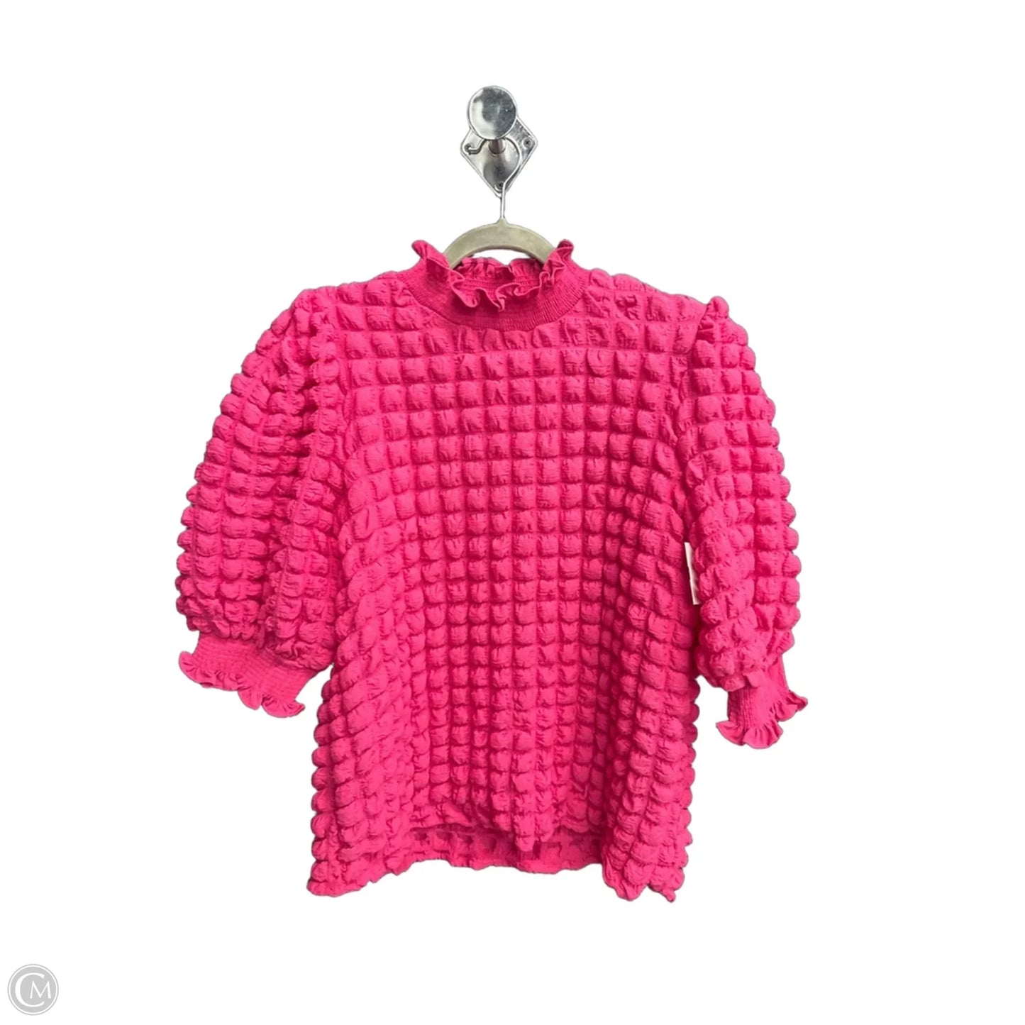 Top Short Sleeve By English Factory In Pink, Size: M