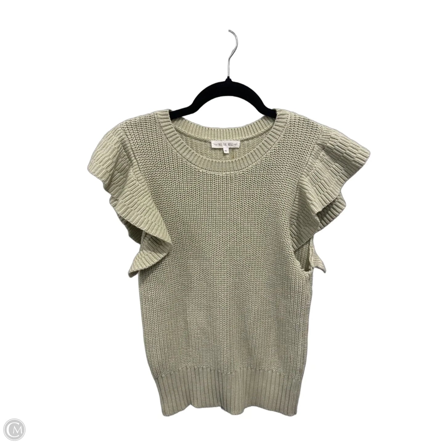 Sweater Short Sleeve By Clothes Mentor In Green, Size: Xs