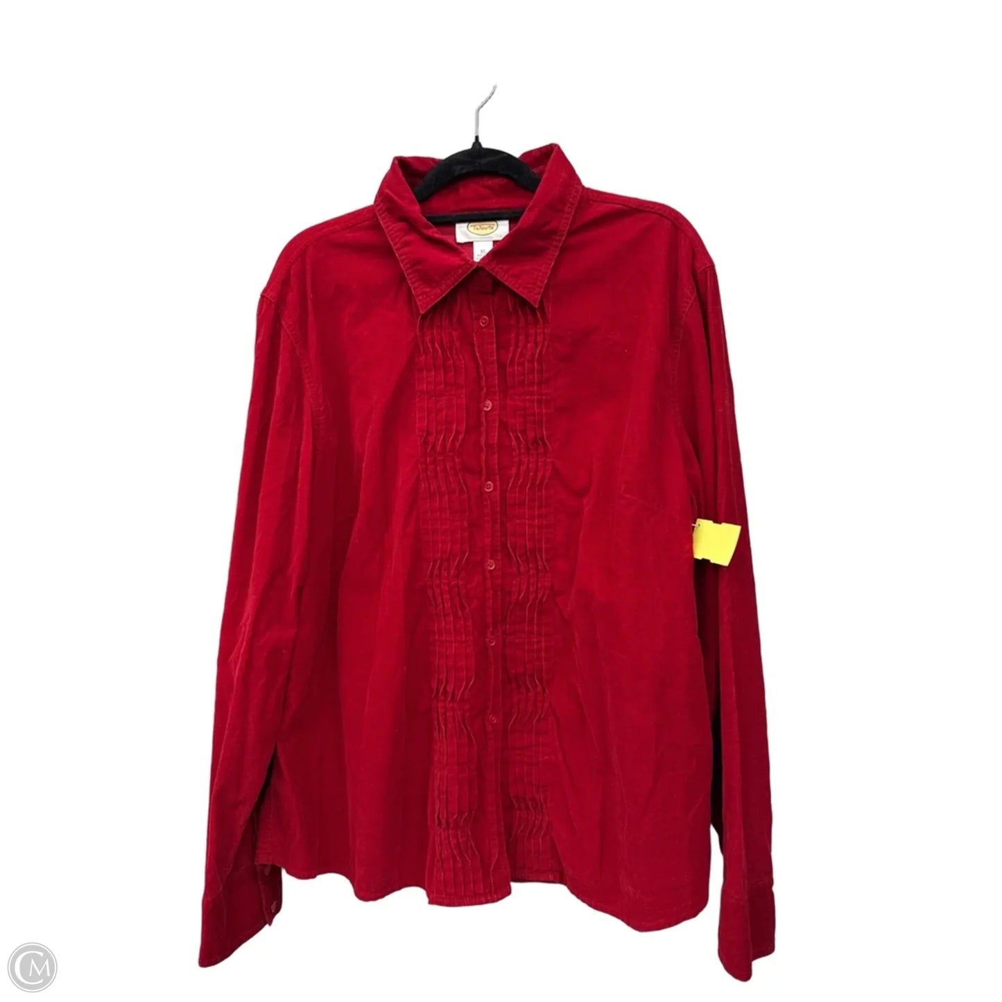 Top Long Sleeve By Talbots In Red, Size: Xl