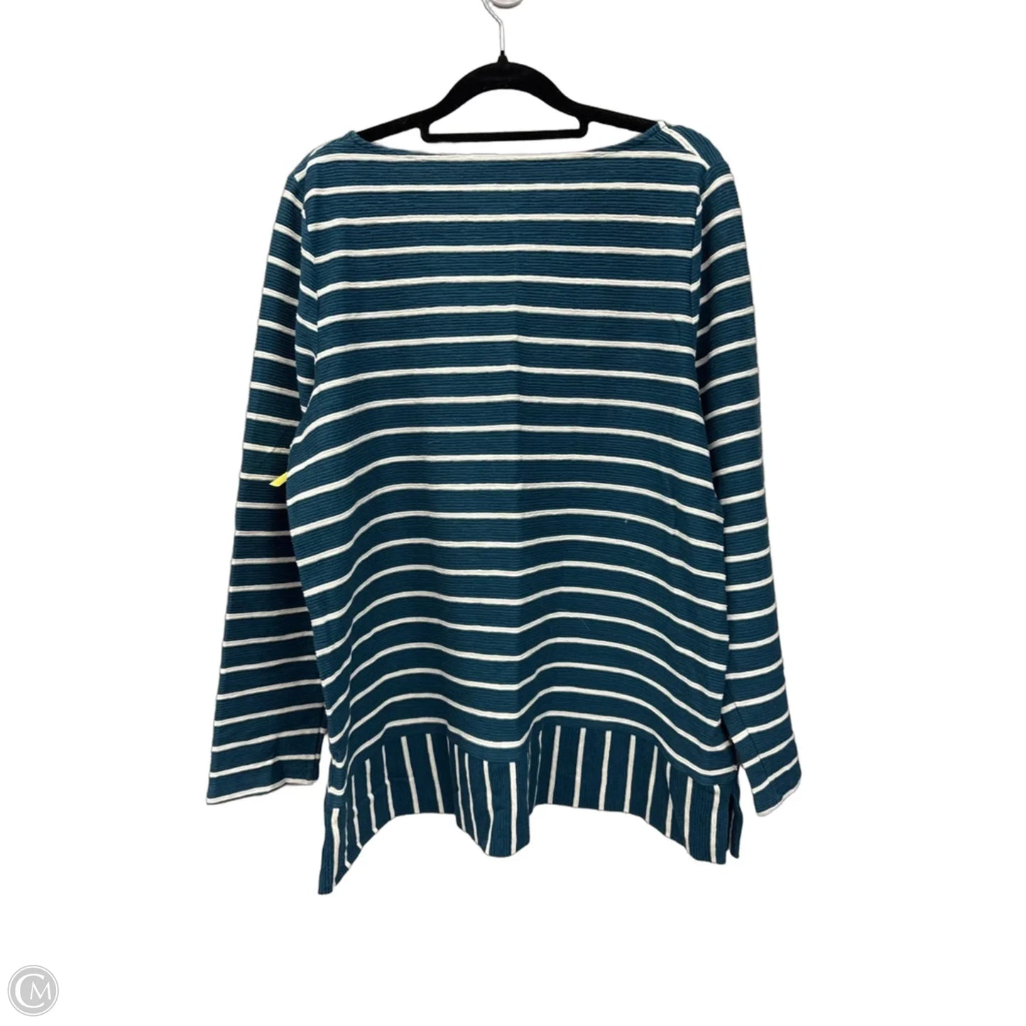 Top Long Sleeve By Talbots In Striped Pattern, Size: Xl
