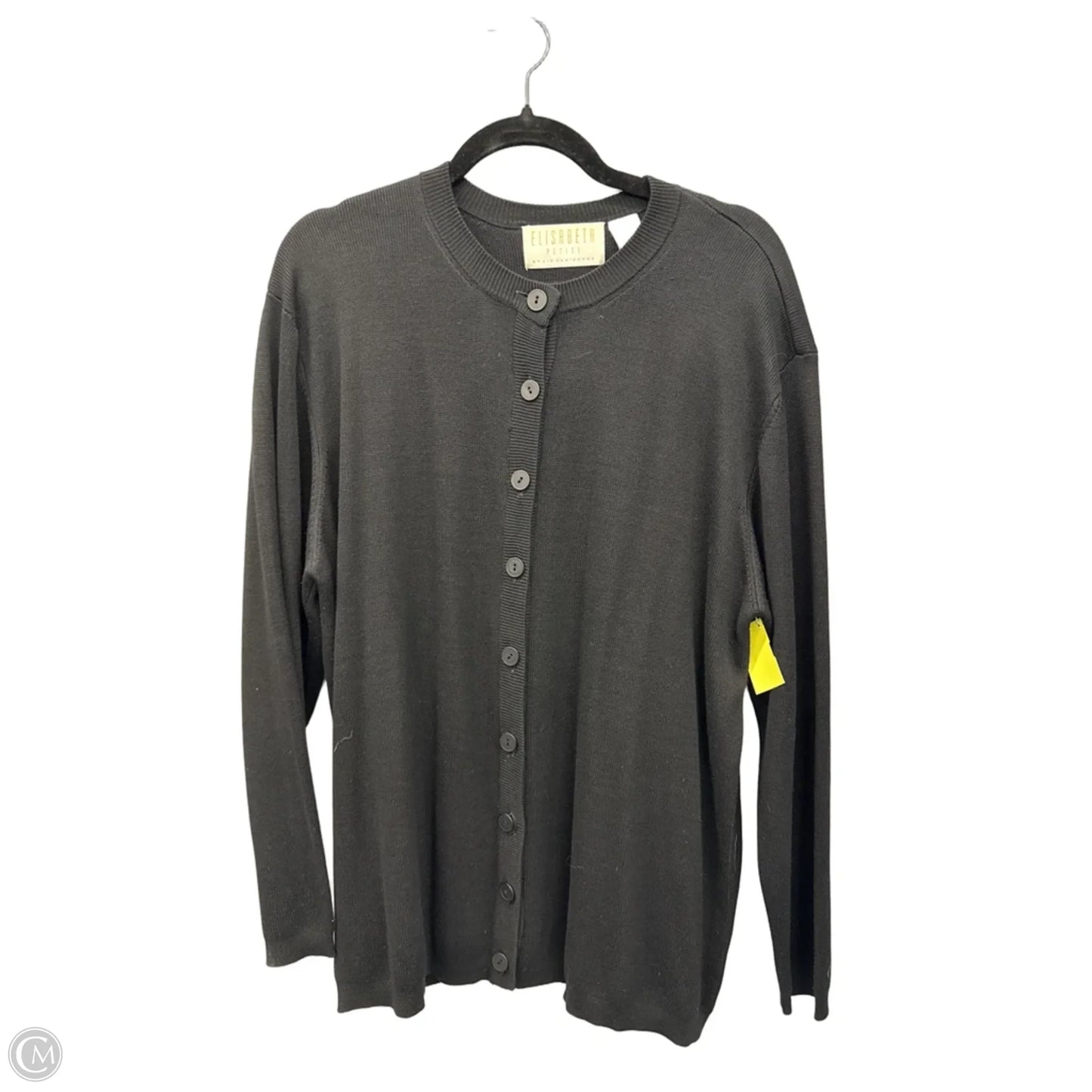 Cardigan By Elisabeth In Black, Size: Xlp