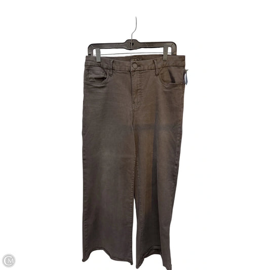 Jeans Straight By Kut In Black Denim, Size: 8