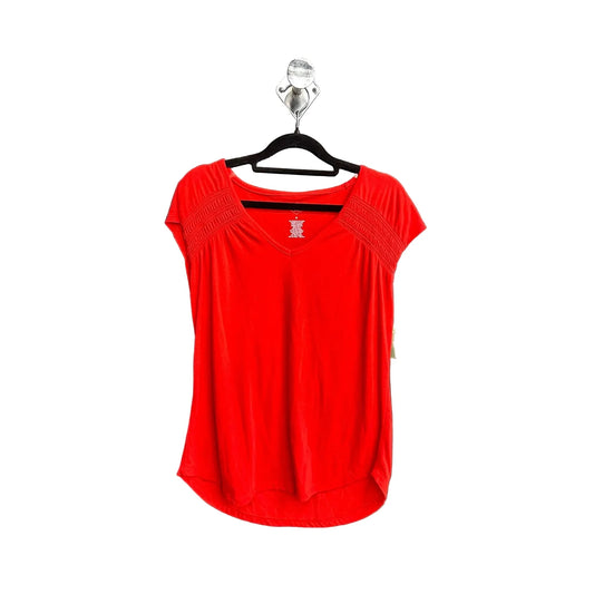 Top Short Sleeve By St Johns Bay In Red, Size: M