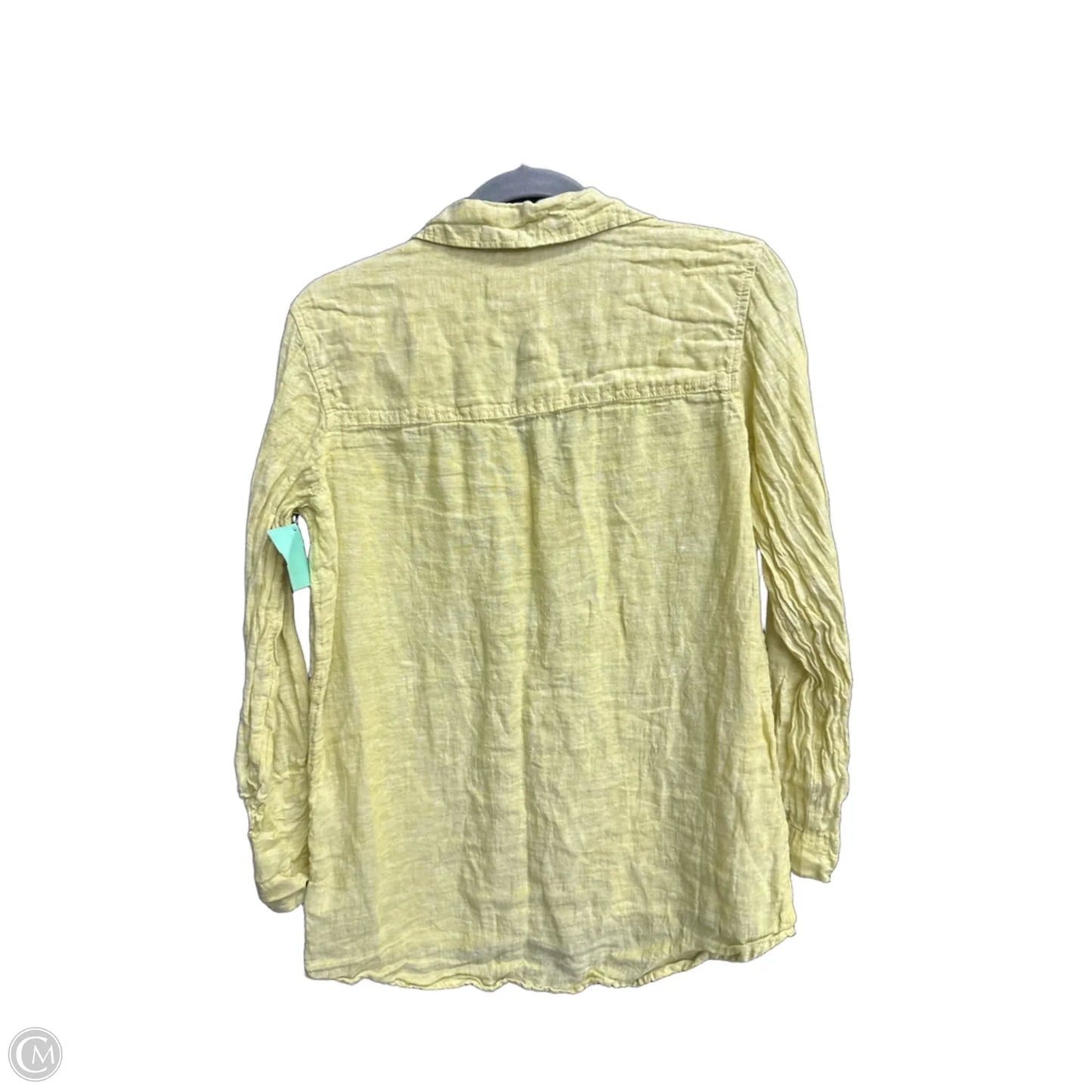 Top Long Sleeve By Sigrid Olsen In Yellow, Size: S