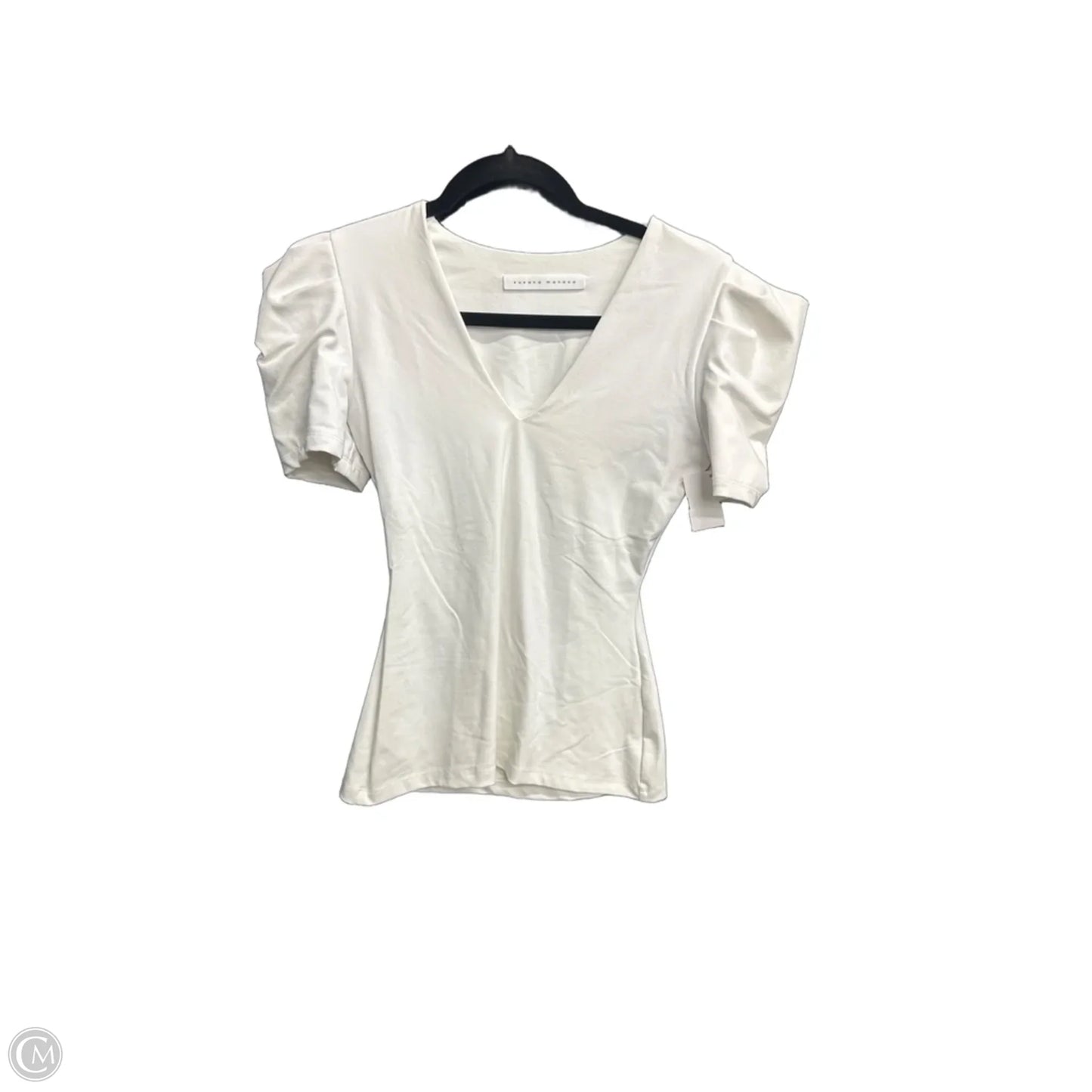 Top Short Sleeve Basic By Clothes Mentor In White, Size: Xs