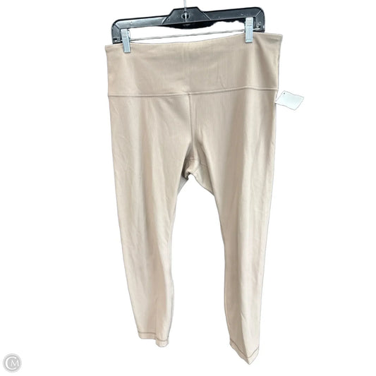 Athletic Leggings By Lululemon In Brown, Size: 14