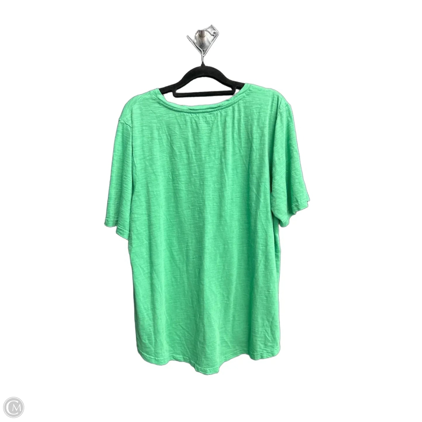 Top Short Sleeve Basic By Chicos In Green, Size: Xl