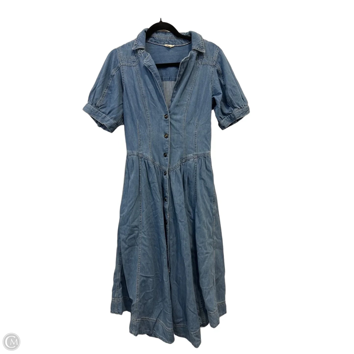 Dress Casual Maxi By Pilcro In Blue Denim, Size: L