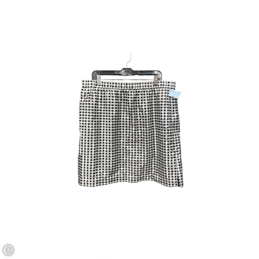 Skirt Midi By J. Crew In Checkered Pattern, Size: Xxl