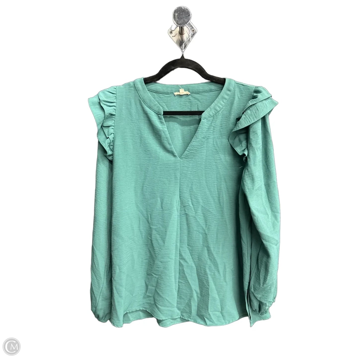 Blouse Long Sleeve By Jodifl In Green, Size: M